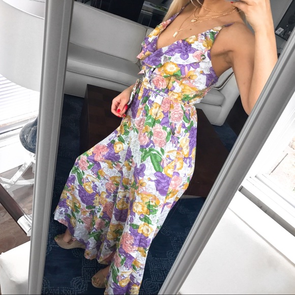 🆕 PURPLE MULTI FLORAL PRINT JUMPSUIT! - Picture 6 of 11